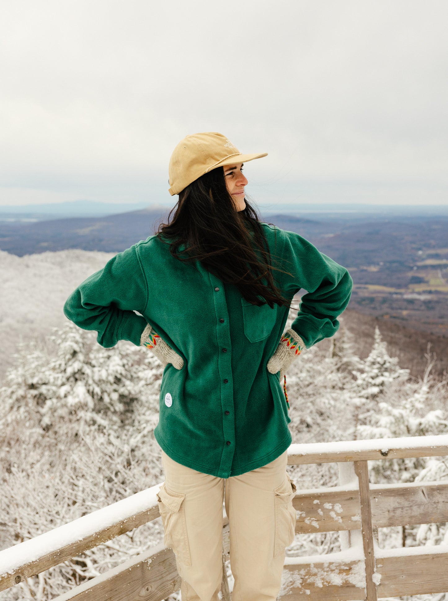 A- Grande chemise Verte forêt