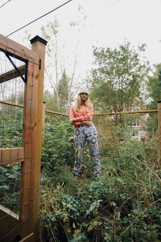 Grand Pantalon - Moutonné Mauve