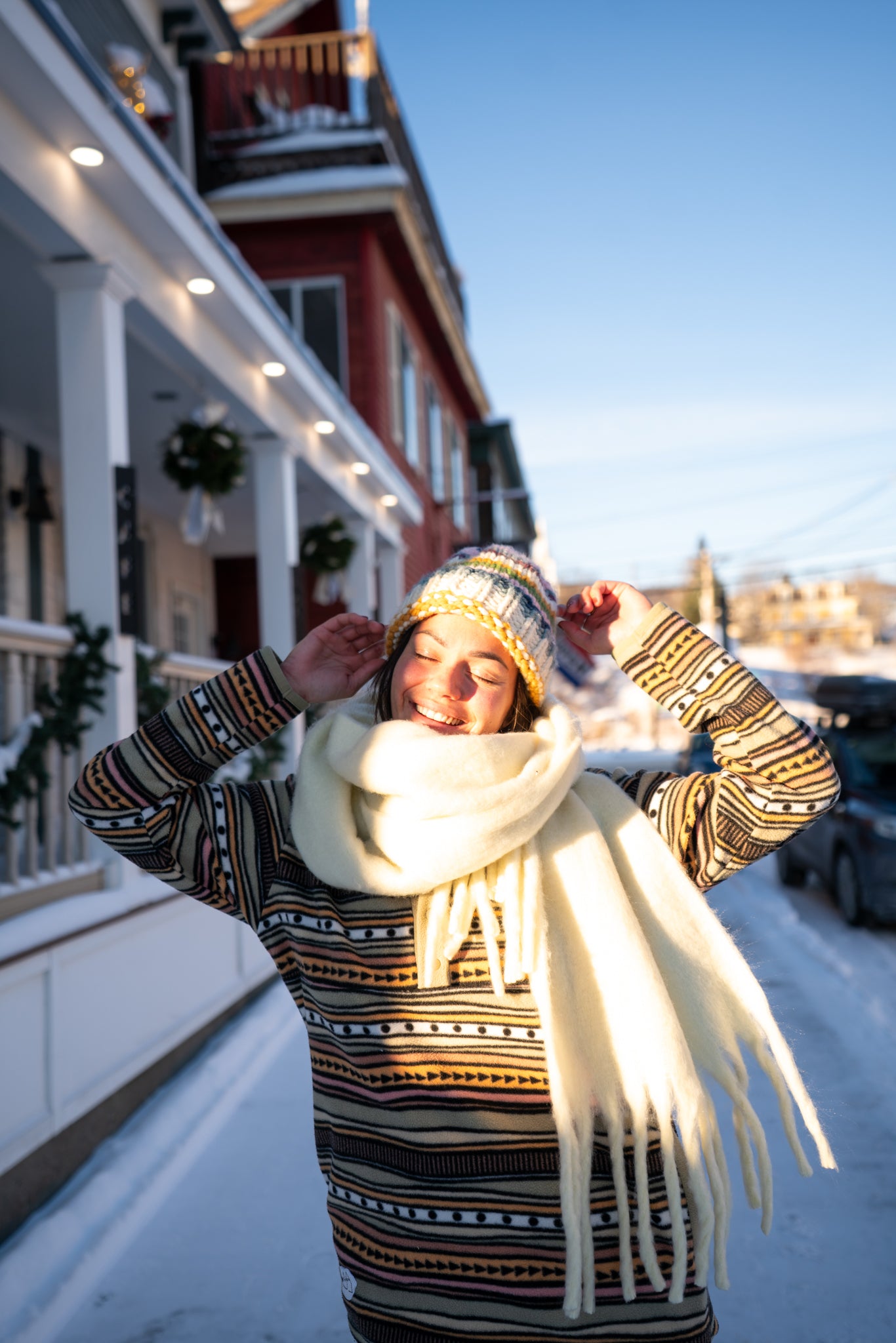 A- Foulard - Jaune crèmeux