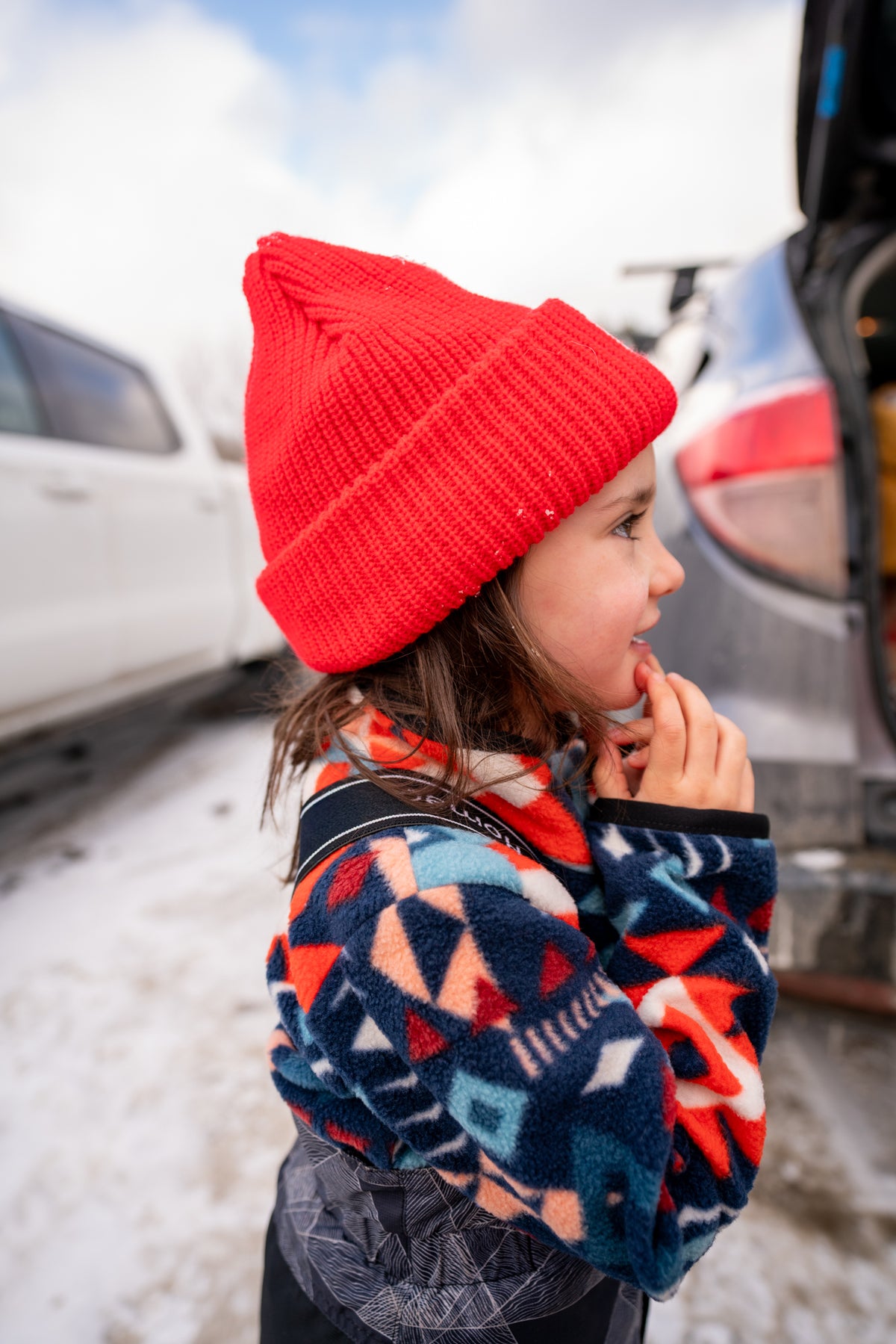 A- Beanie Rouge - Enfant