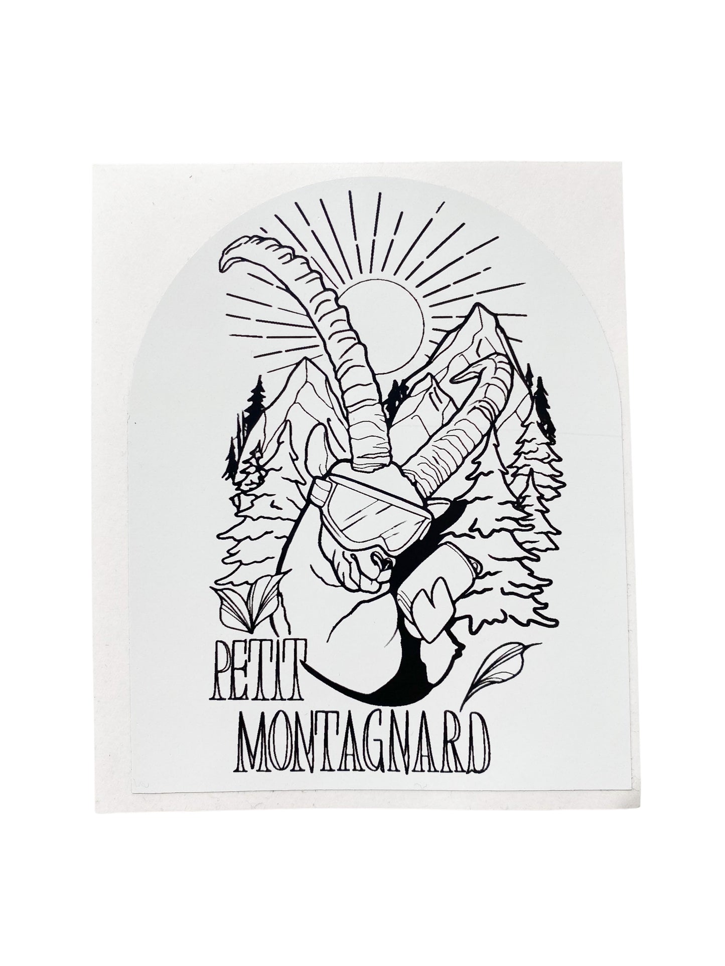 Sticker PM Chèvre montagne