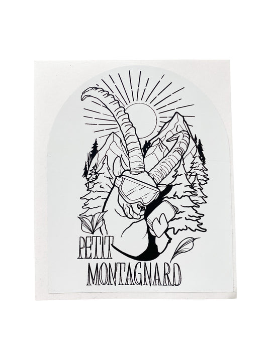 Sticker PM Chèvre montagne