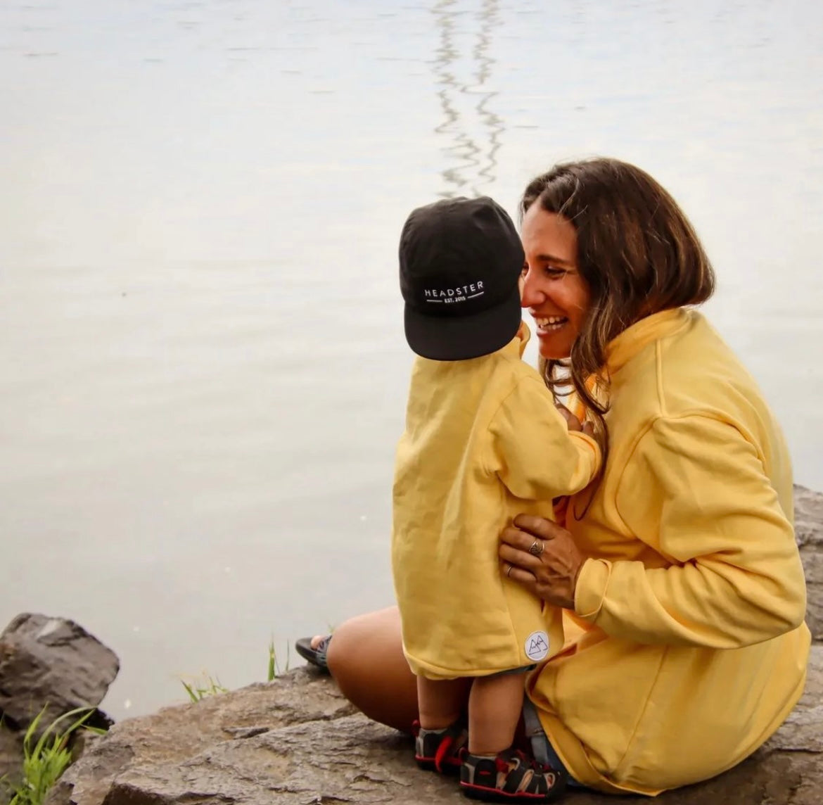 Half zip -Jaune