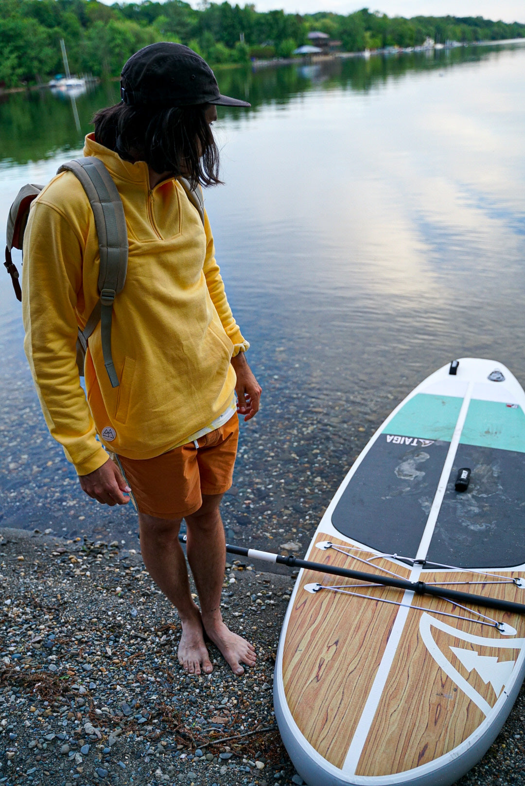 Grand Half zip -  Jaune