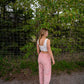 A- Barrel Pants - Pink