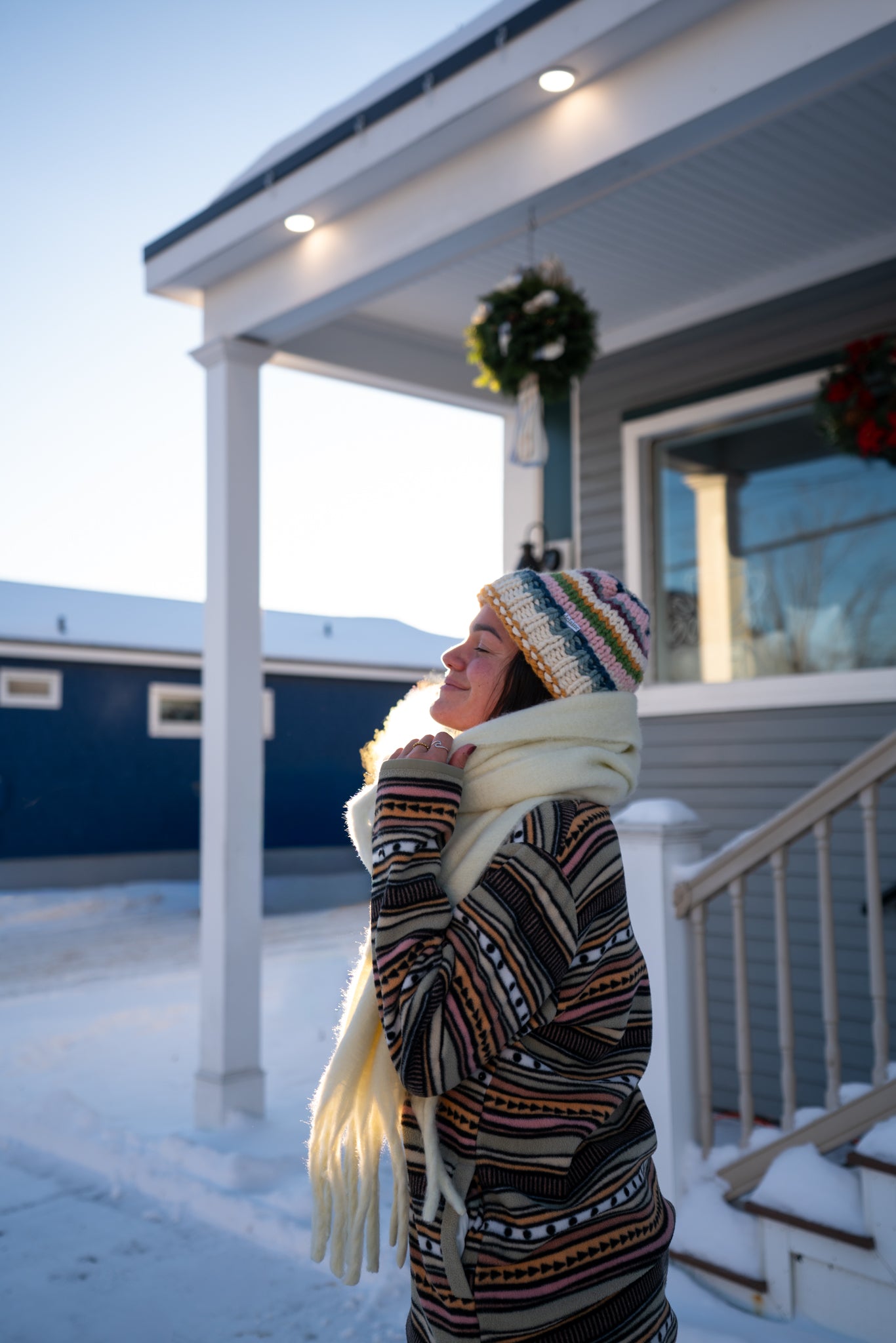 A- Foulard - Jaune crèmeux