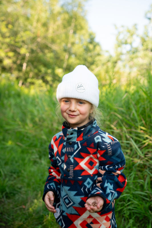 A- Beanie Blanc - Enfant