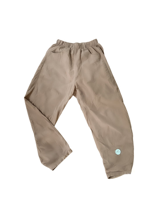 A- Pantalon Barrel - Coton - Sand