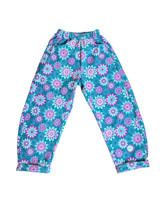 A - Pantalon Barrel - Polar - Fleur